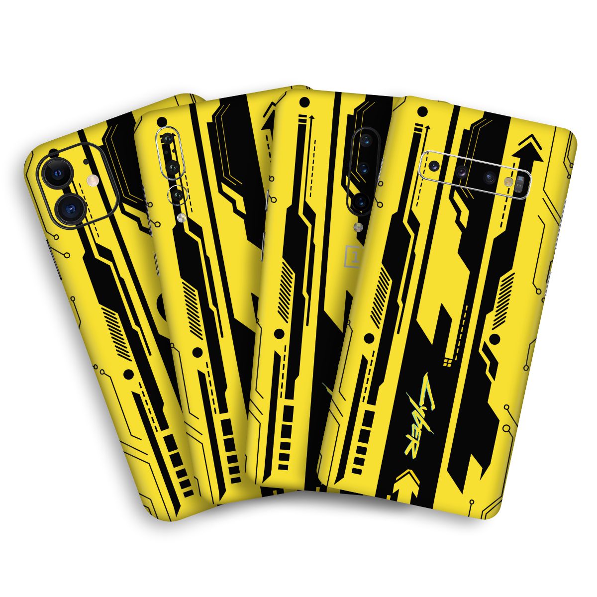 Cyber Yellow Mobile Skin / Mobile Wrap for Lg V40 Thinq