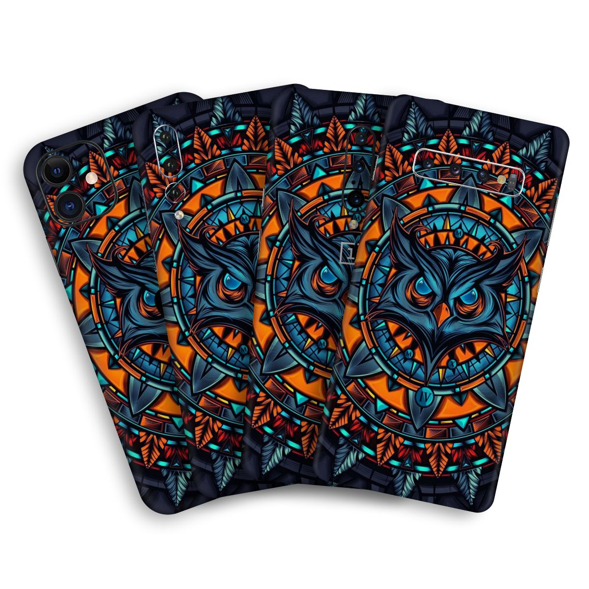 Mighty Owl Orange Mobile Skin / Mobile Wrap for Lenovo K4 Note