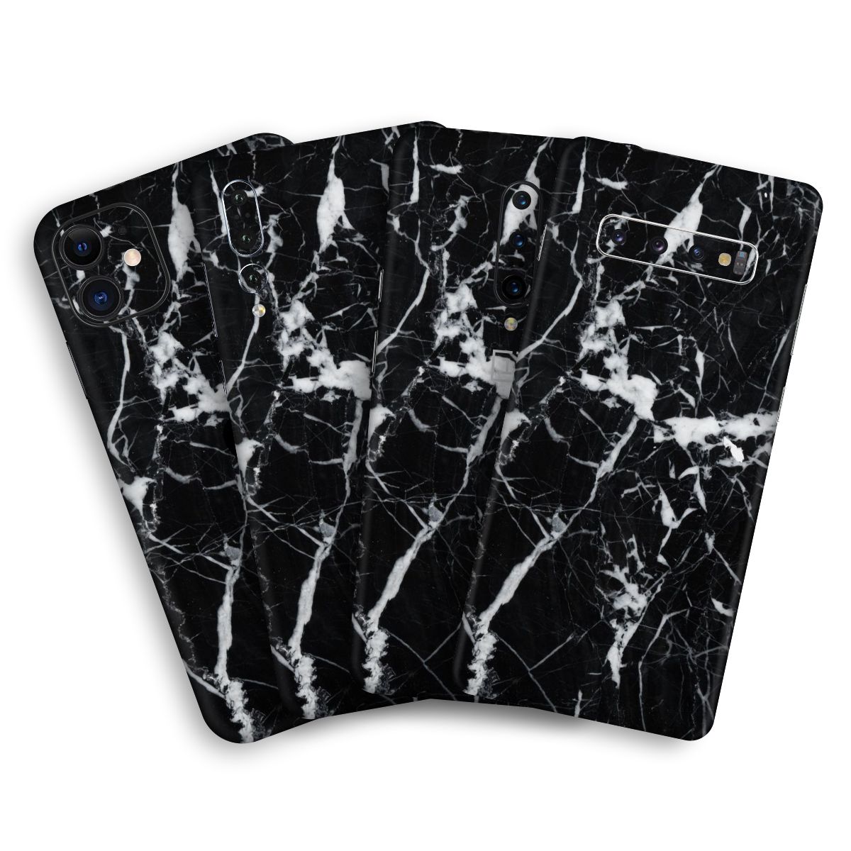 Black Marble Mobile Skin / Mobile Wrap for Samsung Galaxy S Duos