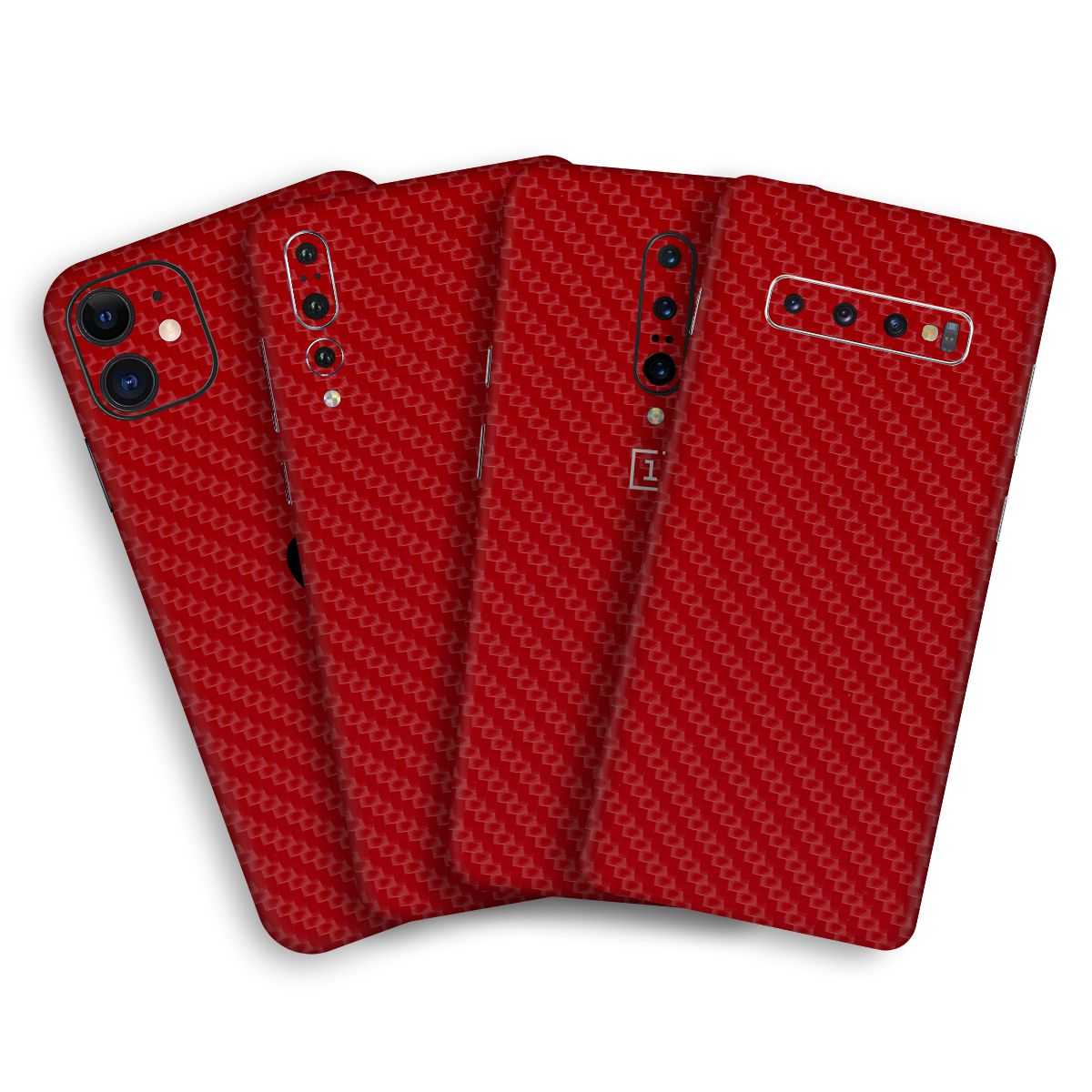 Red Carbon Mobile Skin / Mobile Wrap for Apple Iphone 8