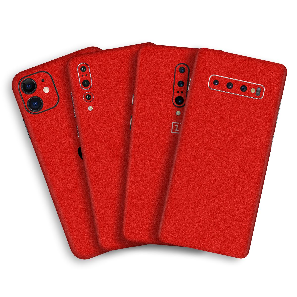 Matte Red Mobile Skin / Mobile Wrap for Samsung Galaxy S Duos