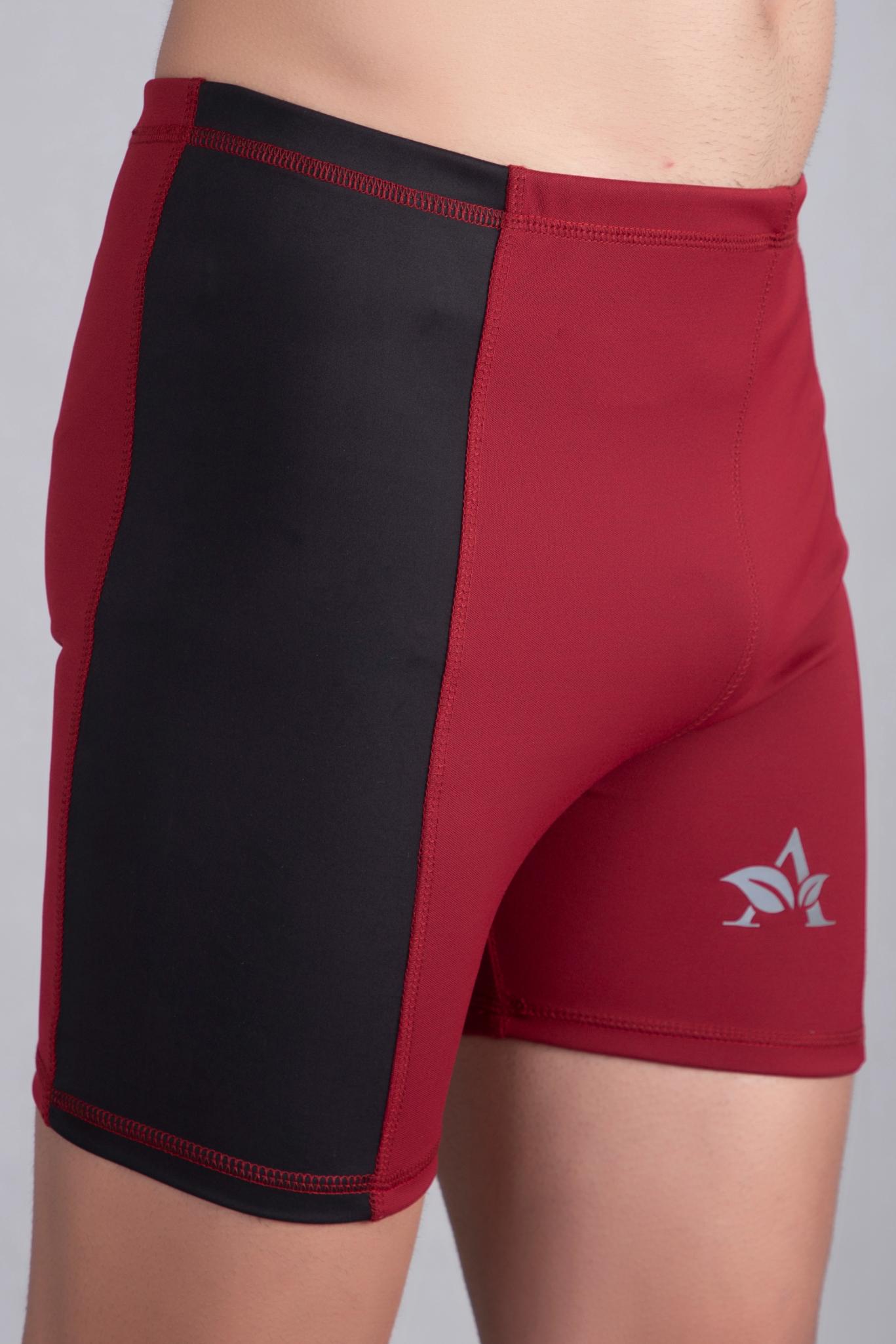 Men Colorblocked Slim Fit Swim Shorts