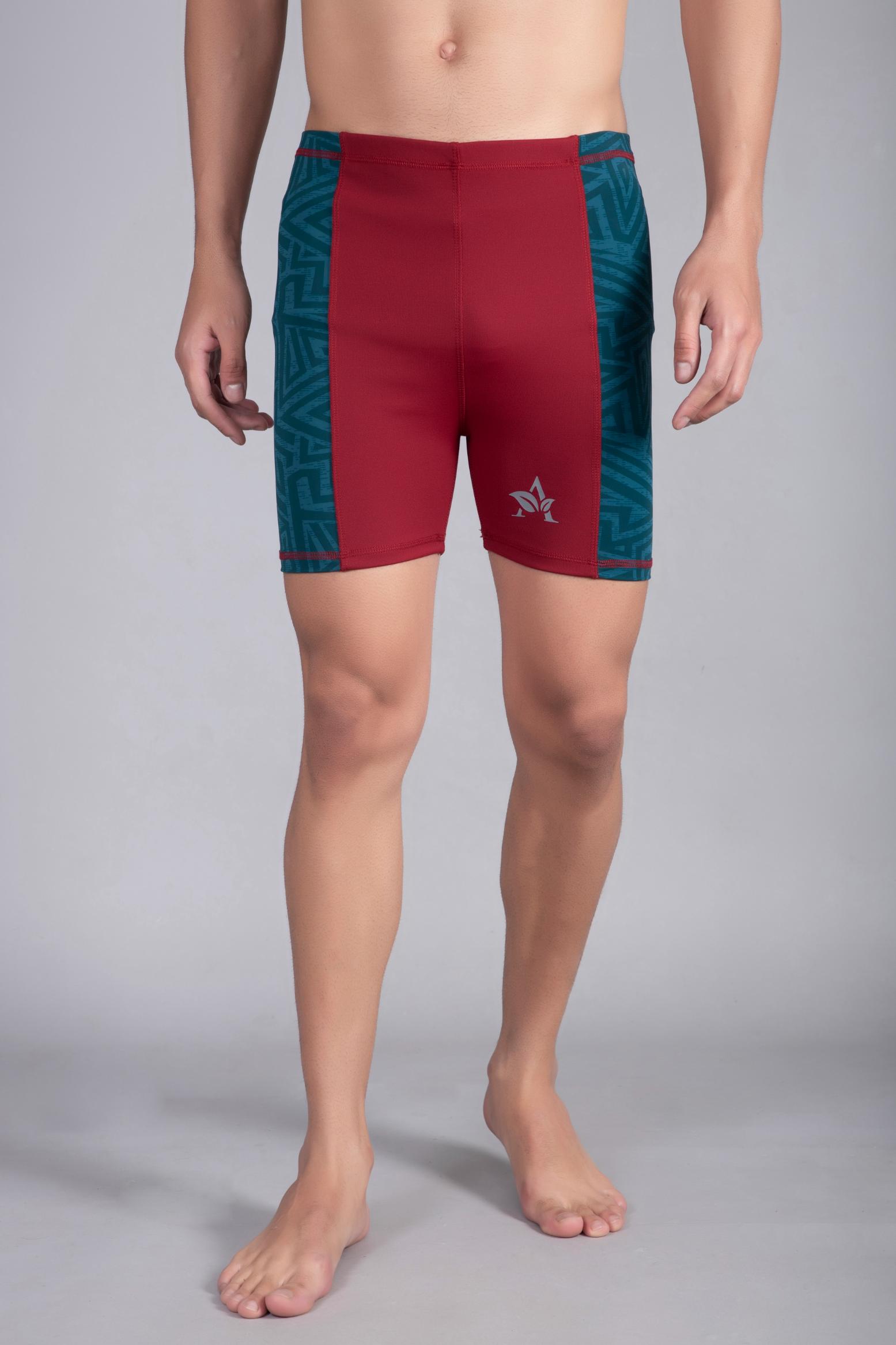 Men Slim Fit Printed Swim Shorts