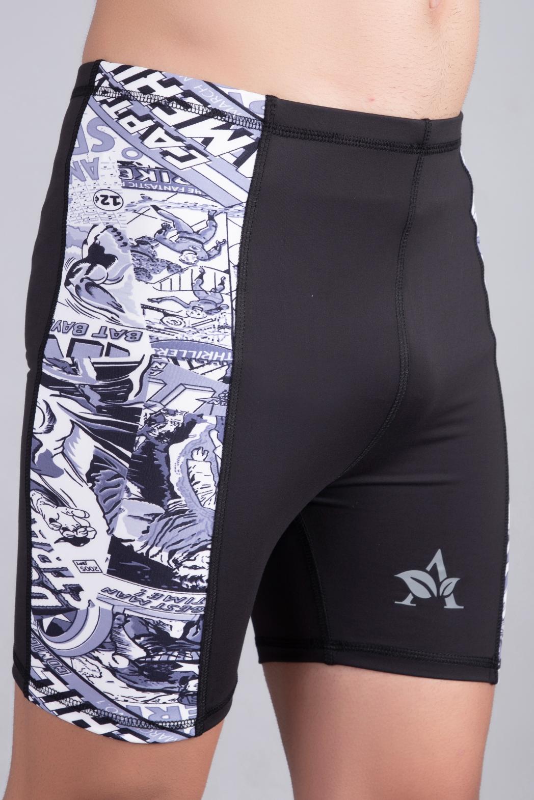 Men Slim Fit Printed Swim Shorts