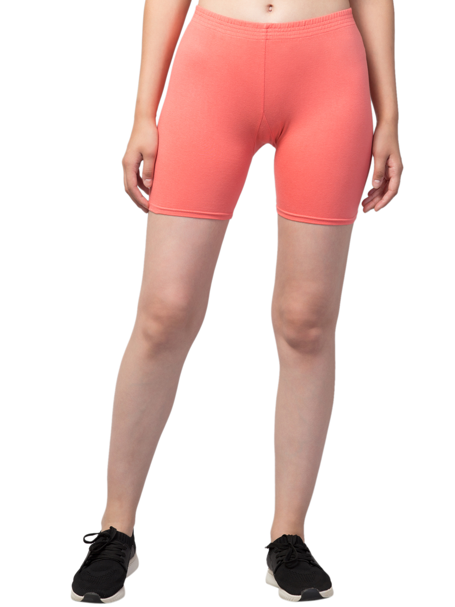 Women Solid Cycling Shorts, Regular Shorts, Compression Shorts