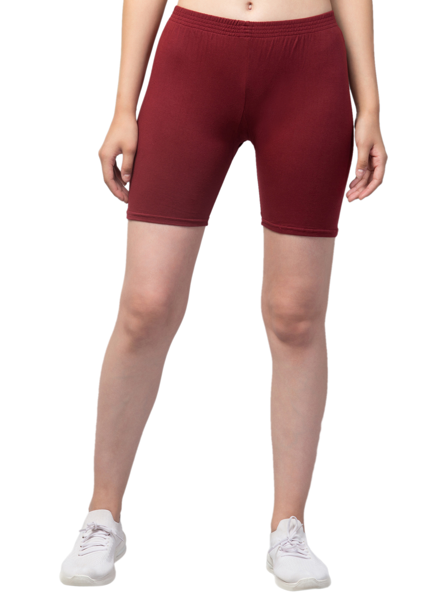 Women Solid Cycling Shorts, Regular Shorts, Compression Shorts