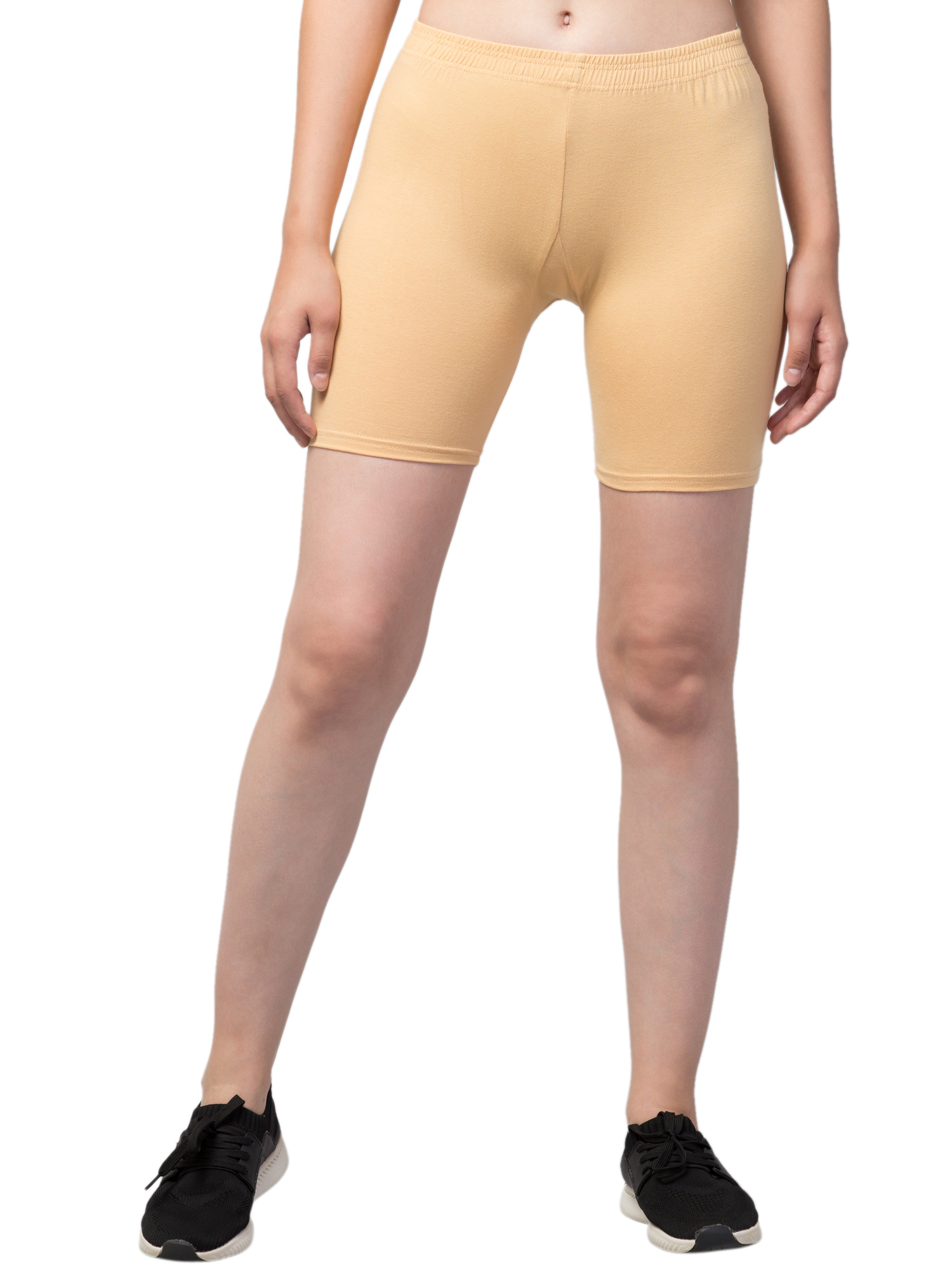 Women Solid Cycling Shorts, Regular Shorts, Compression Shorts