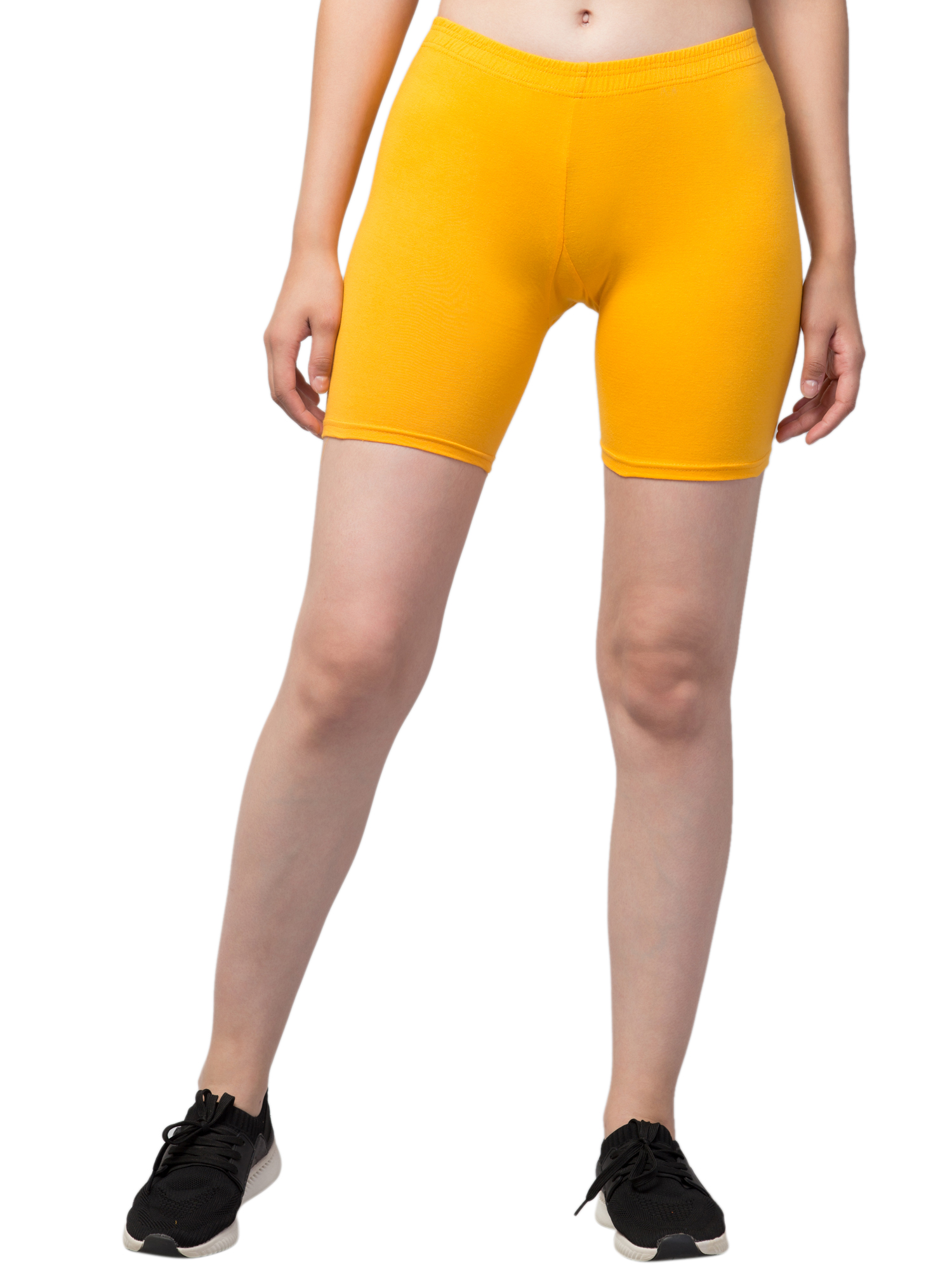 Women Solid Cycling Shorts, Regular Shorts, Compression Shorts