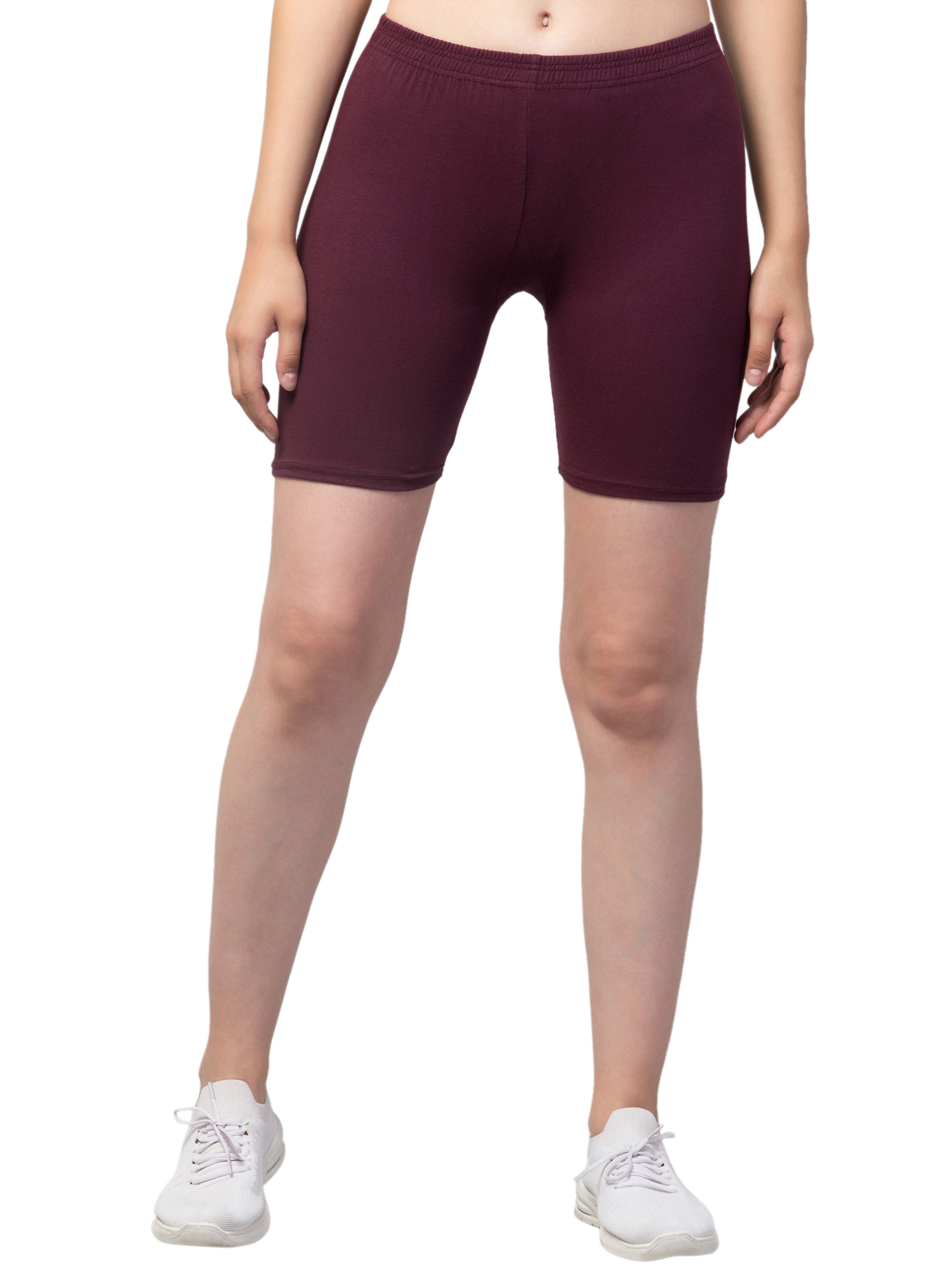 Women Solid Cycling Shorts, Regular Shorts, Compression Shorts