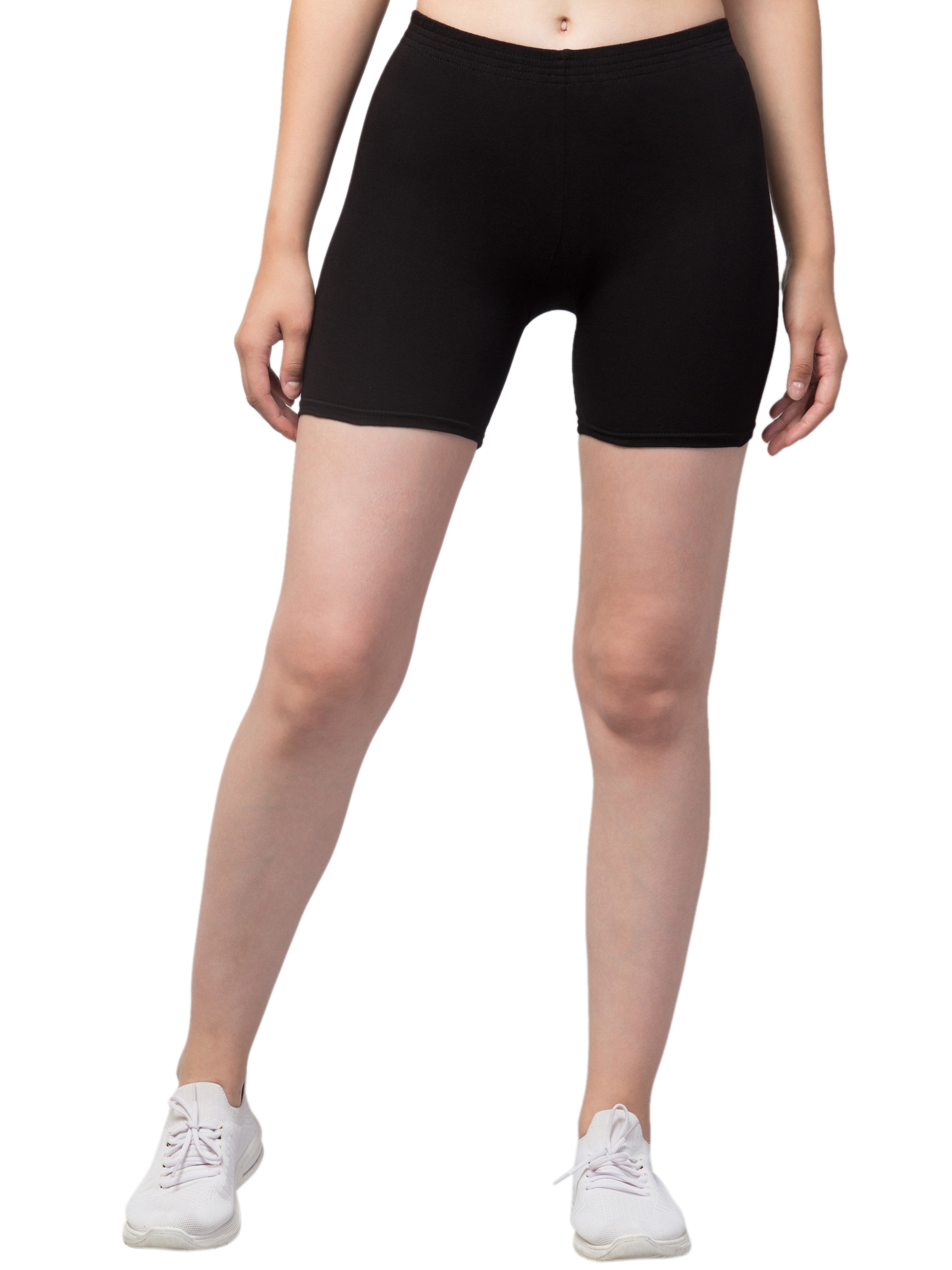 Women Solid Cycling Shorts, Regular Shorts, Compression Shorts