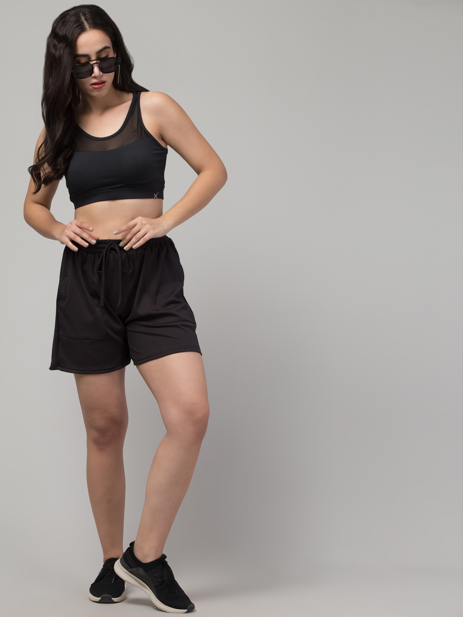 Women Mid-Rise Rapid-Dry Hot Pants