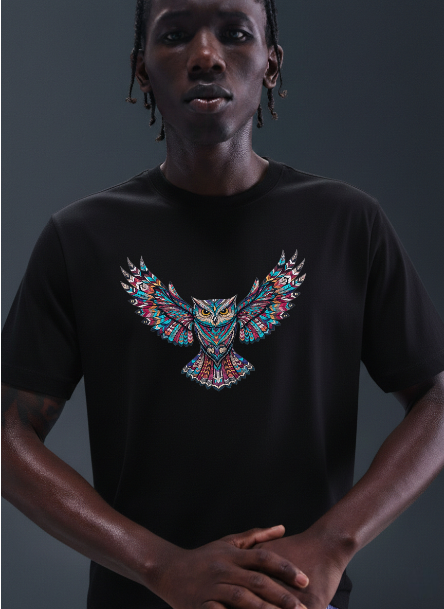 Men Solid Round Neck Pure Cotton Blend  T-Shirt
