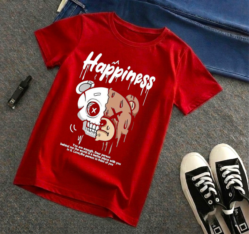 Pure Cotton Tshirt For Kids - Red