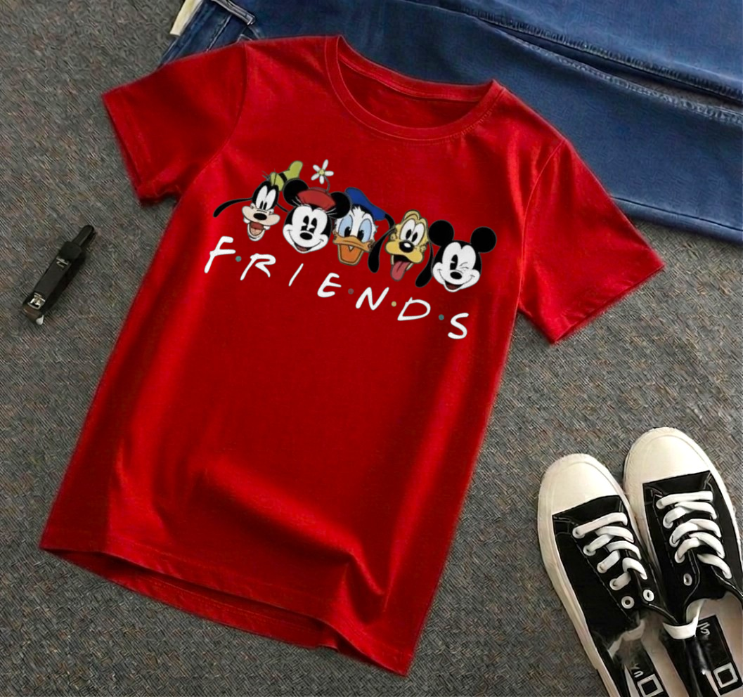 Pure Cotton Tshirt For Kids - Red